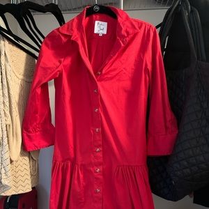 Red dress from Tuckernuck